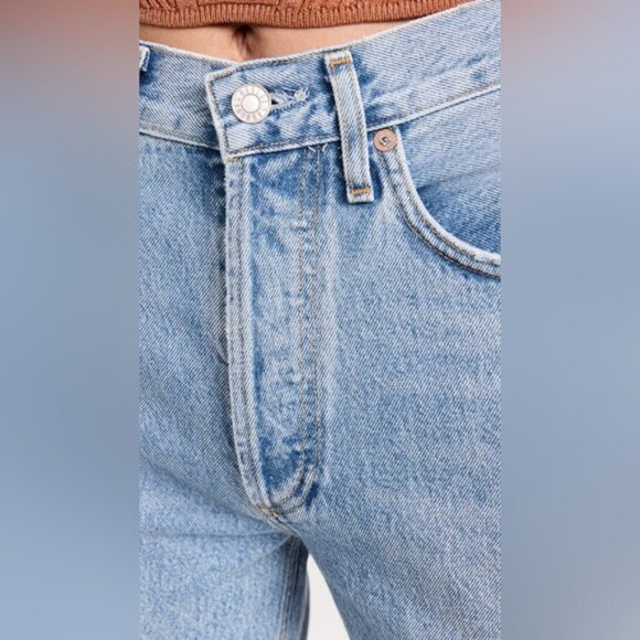AGOLDE Lana Crop Mid Rise Vintage Straight Jeans - Picture 5 of 10
